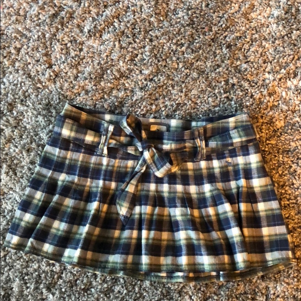 Plaid mini skirt